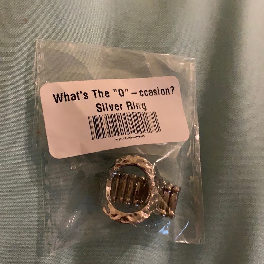 What’s the “o”-ccasion? Silver ring